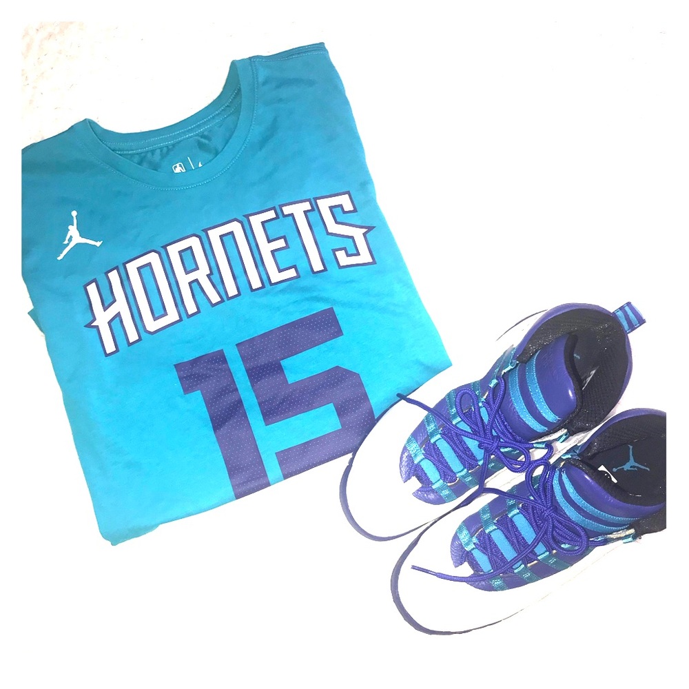Charlotte Hornet Jordan 10 Size 7Y